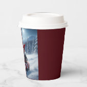 Gobelets En Papier Norwegian Nisse Sledding, Paper Cups (Gauche)