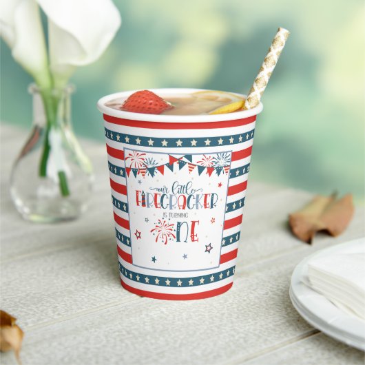 Gobelets En Papier Nos petits fêtards 1er fêtes d'anniversaire (Insitu)