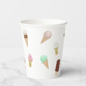 Gobelets En Papier Nostalgale crème glacée Parlante fête d'anniversai (Verso)