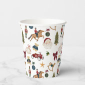 Gobelets En Papier Nostalgic Holiday Toys Watercolor festive (Verso)