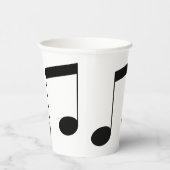 Gobelets En Papier Note de poutre musicale, (Droite)
