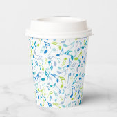 Gobelets En Papier Notes musicales (Verso)