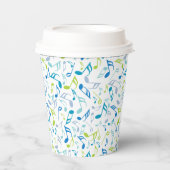 Gobelets En Papier Notes musicales (Recto)