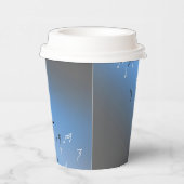 Gobelets En Papier Notes musicales Lune bleue (Droite)