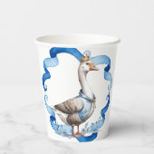 Gobelets En Papier Notre Oie Silencieuse Tourne Un Garçon Anniversair (Verso)