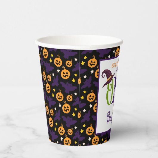 Gobelets En Papier Notre Petit Boo Turner Un, Halloween 1Er Anniversa (Droite)