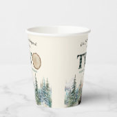 Gobelets En Papier Notre petit bûcheron Ours 2e fête d'anniversaire (Gauche)