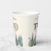 Gobelets En Papier Notre petit bûcheron Ours 2e fête d'anniversaire (Droite)