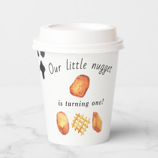 Gobelets En Papier Notre Petit Nugget devient un Anniversaire de enfa (Recto)