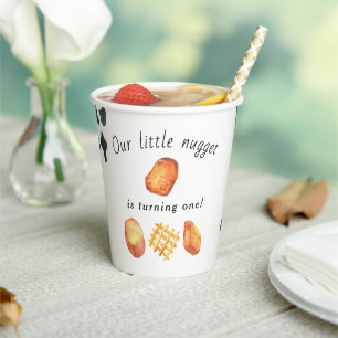Gobelets En Papier Notre petit nugget fête son premier anniversaire