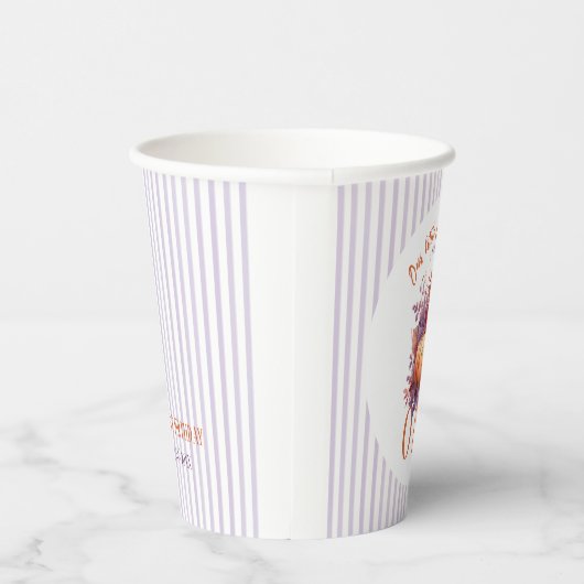 Gobelets En Papier Notre Petite Citrouille fête d'anniversaire (Droite)