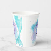 Gobelets En Papier Notre petite sirène photo fête d'anniversaire (Droite)