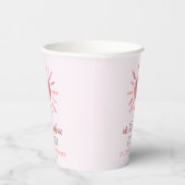 Gobelets En Papier Notre Petite Soirée Soleil Rose Anniversaire (Droite)