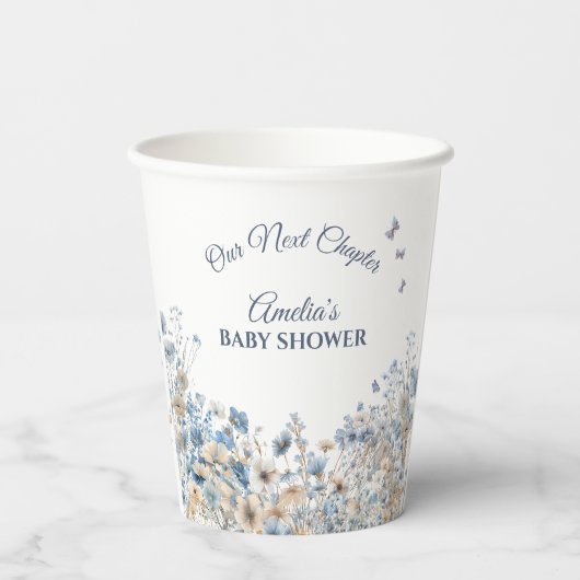 Gobelets En Papier Notre prochain chapitre Elégant Serene Blossom Mea (Verso)