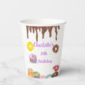 Gobelets En Papier Notre Sweet One" Donut fête d'anniversaire (Verso)