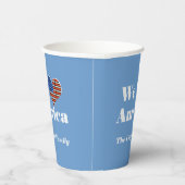 Gobelets En Papier Nous aimons l'Amérique (Droite)