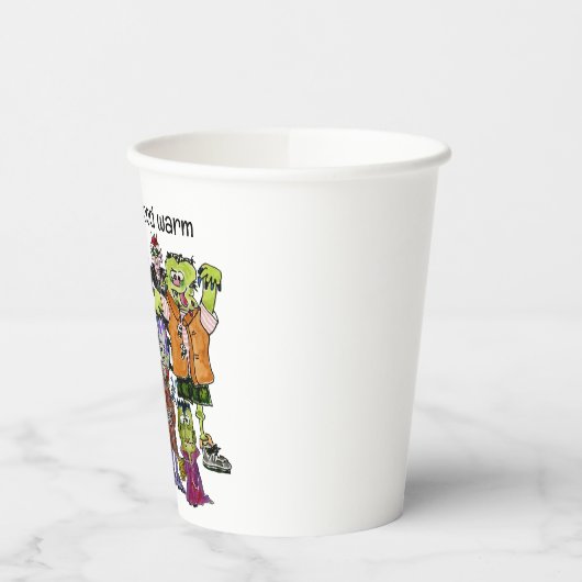 Gobelets En Papier Nous Aimons Nos Tasses De Papier Vampires Chaudes (Gauche)