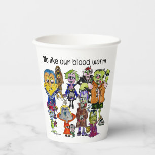 Gobelets En Papier Nous Aimons Nos Tasses De Papier Vampires Chaudes