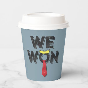 Gobelets En Papier Nous avons gagné Donald Trump 2024