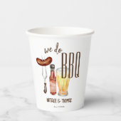 Gobelets En Papier Nous faisons barbecue barbecue nuptiale douche cou (Recto)