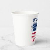 Gobelets En Papier Nous les gens Funny USA Drapeau Juillet 4 (Droite)