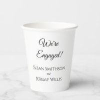 Nous sommes engagés dans des tasses à papier de la