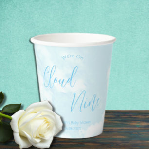 Gobelets En Papier Nous sommes sur le Baby shower Cloud Nine