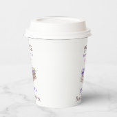 Gobelets En Papier Nouveau chapitre Début Brunch Lavande Baby Shower (Gauche)