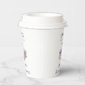 Gobelets En Papier Nouveau chapitre Début Brunch Lavande Baby Shower (Droite)