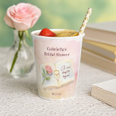 Gobelets En Papier Nouveau chapitre Storybook Rose Fête des mariées