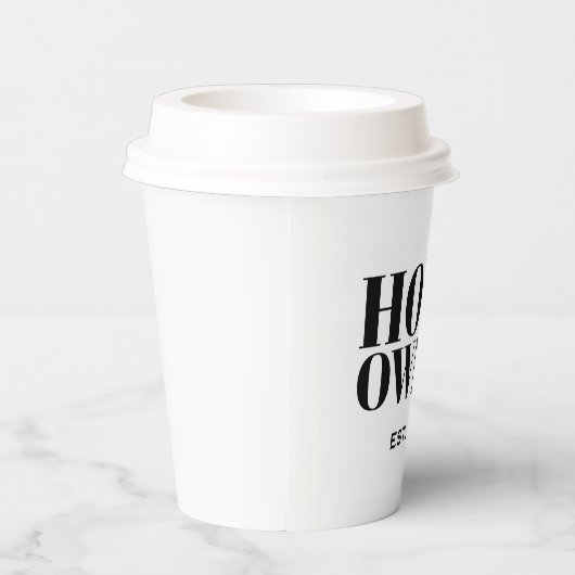 Gobelets En Papier Nouveau propriétaire (Droite)