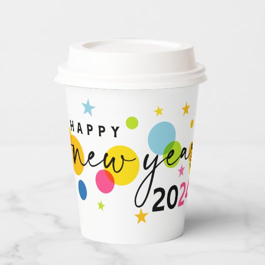 Gobelets En Papier Nouvel An 2024 (Gauche)