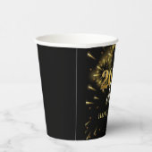 Gobelets En Papier Nouvel An 2025 Soirée Gold & Black (Droite)