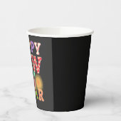 Gobelets En Papier Nouvel an drôle et heureux (Gauche)