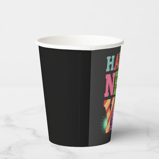 Gobelets En Papier Nouvel an drôle et heureux (Droite)