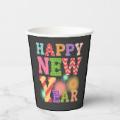 Gobelets En Papier Nouvel an drôle et heureux (Recto)