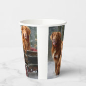 Gobelets En Papier Nouvelle-Écosse Duck Toller Retriever Snowden (Gauche)