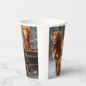 Gobelets En Papier Nouvelle-Écosse Duck Toller Retriever Snowden (Droite)