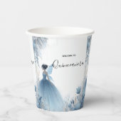 Gobelets En Papier Nouvelle Sorcière d'arbre naturel Quinceanera de l (Recto)