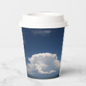 Gobelets En Papier Nuage de Puffy blanc (Verso)