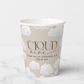 Gobelets En Papier Nuage naturel beige neuf douche moderne design (Verso)