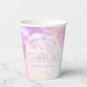 Gobelets En Papier Nuage Neuf tasses à papier 9e anniversaire - Kawai (Recto)