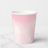 Gobelets En Papier Nuage rose Fête (Verso)