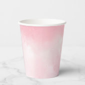 Gobelets En Papier Nuage rose Fête (Recto)
