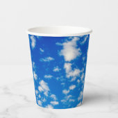 Gobelets En Papier Nuages blancs floffants (Verso)