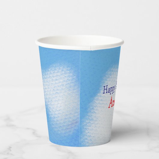 Gobelets En Papier Nuages moelleux mignons Anniversaire (Droite)