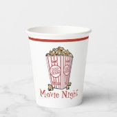 Gobelets En Papier Nuit de cinéma Popcorn (Verso)