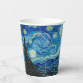 Gobelets En Papier Nuit étoilée par Vincent van Gogh (Verso)
