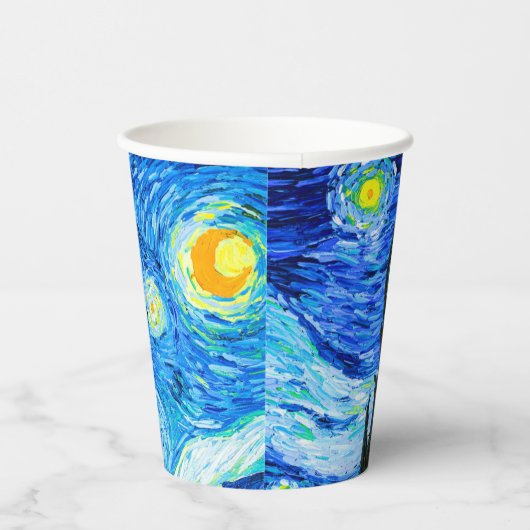 Gobelets En Papier Nuit Van Gogh Starry (Droite)
