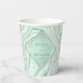 Gobelets En Papier Numéro de référence du Mariage d'agent Abstrait827 (Recto)